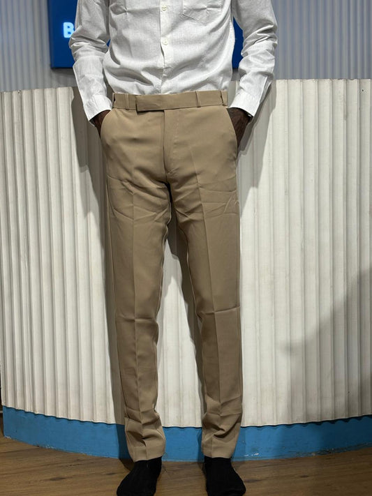 Light Brown Polo Fit Formal Pants