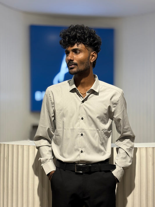 Light Grey Liquid Shirt