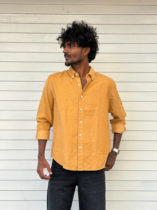 Yellow Corduroy Shirt