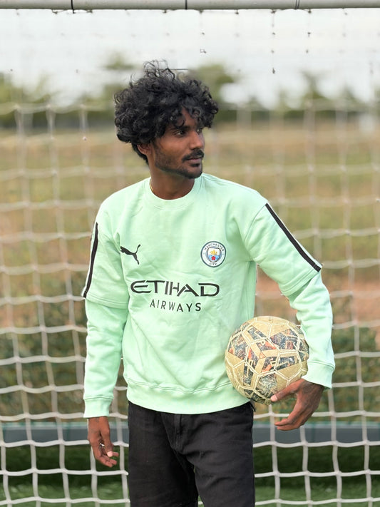 Manchester City Vintage Jersey Doctor Sleeve Sweatshirt