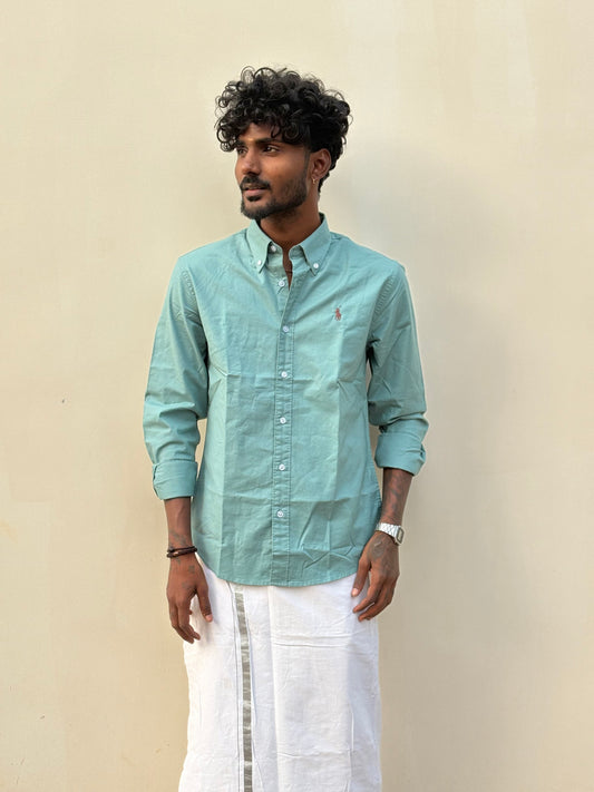 Green Cotton Shirt