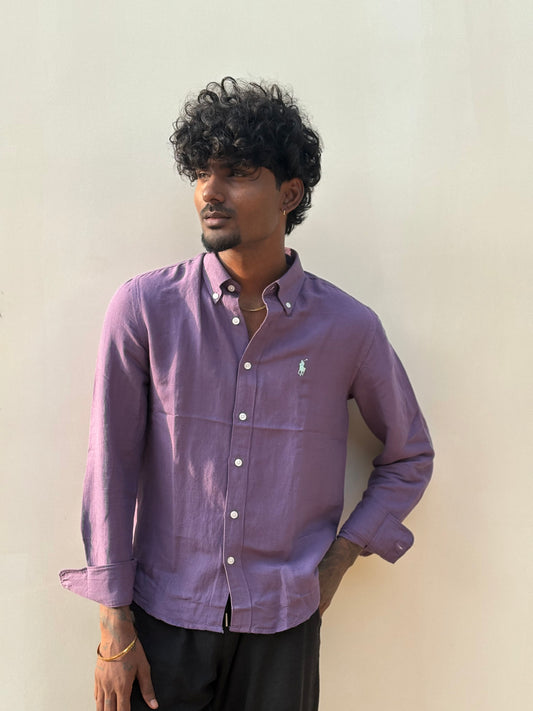 Purple Linen Shirt