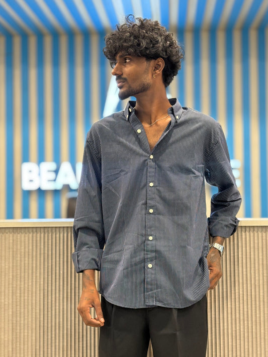 Blue Striped Old Money Shirt