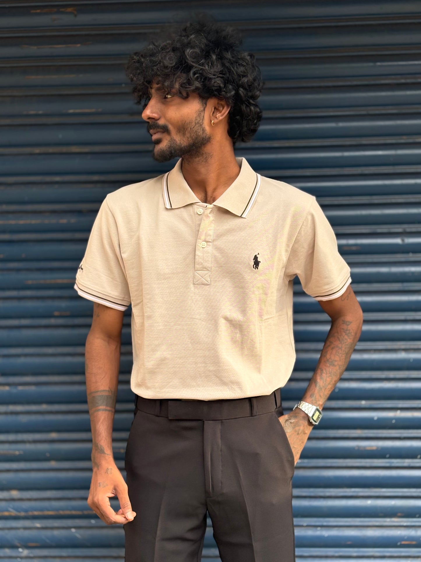 Beige Polo Tshirt