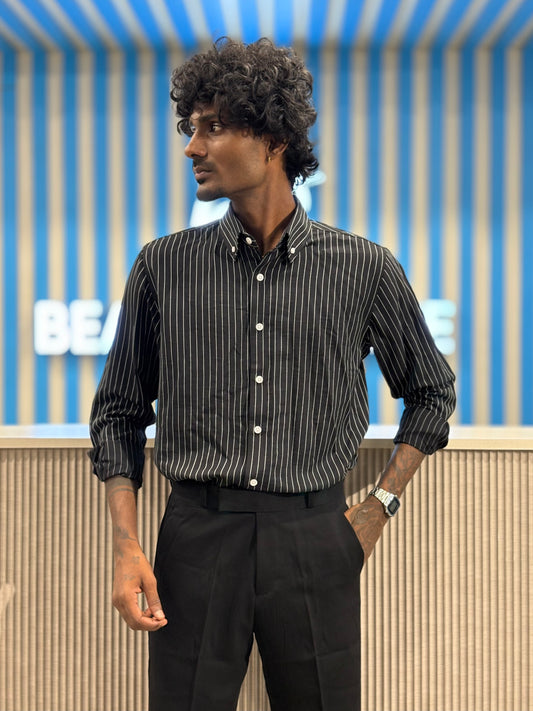 Black Striped Shirt