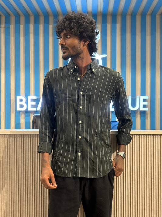 Green Striped Shirt