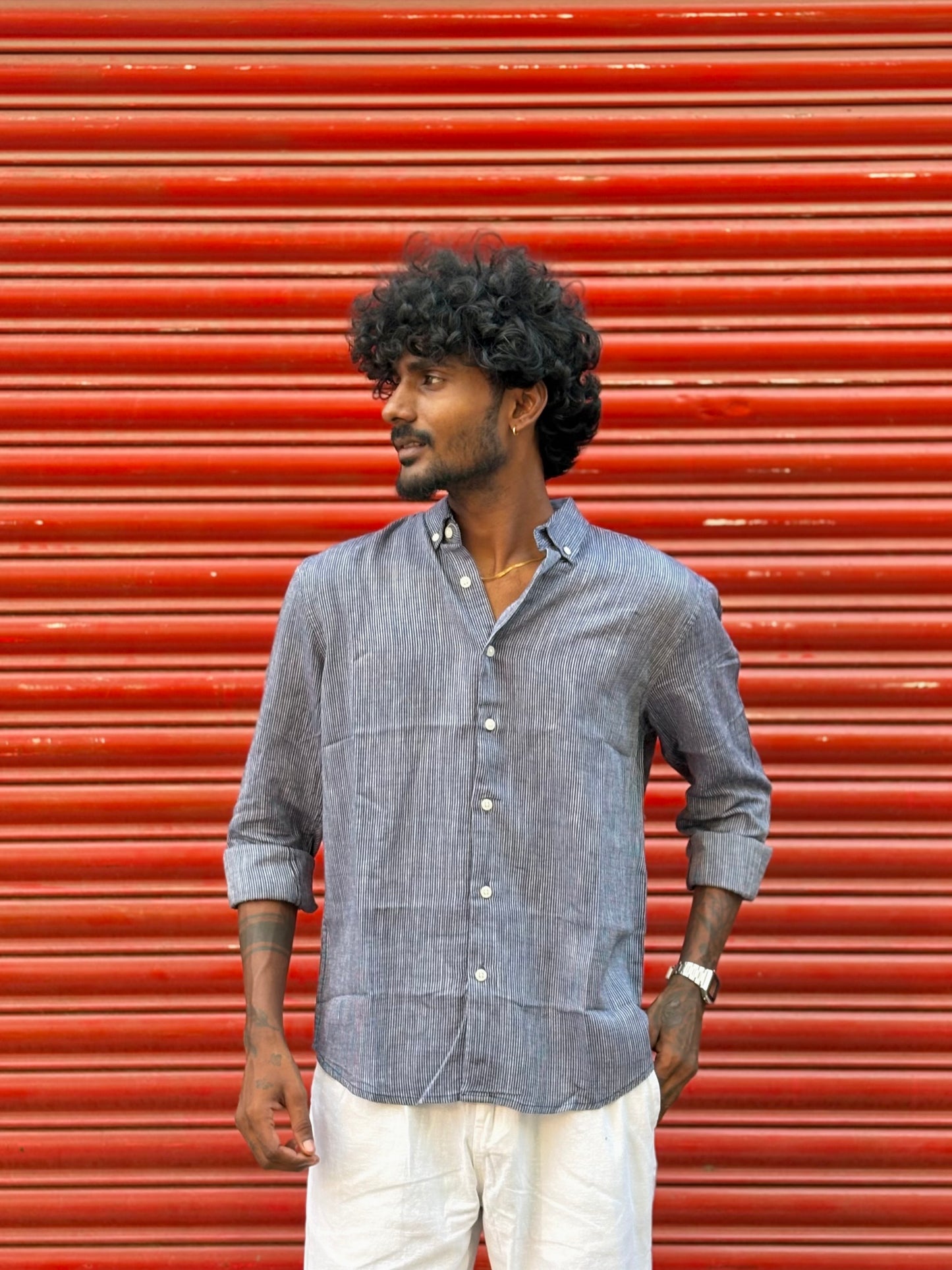 Blue Striped Shirt