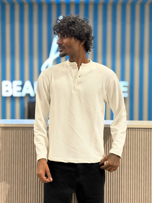 White Henley Tshirt