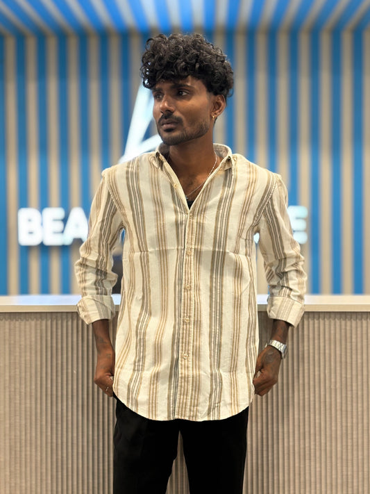 White Striped Shirt