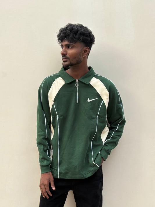 Green Zipper Sweatshirt
