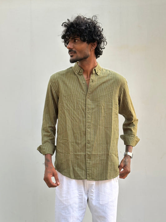 Green Striped Shirt