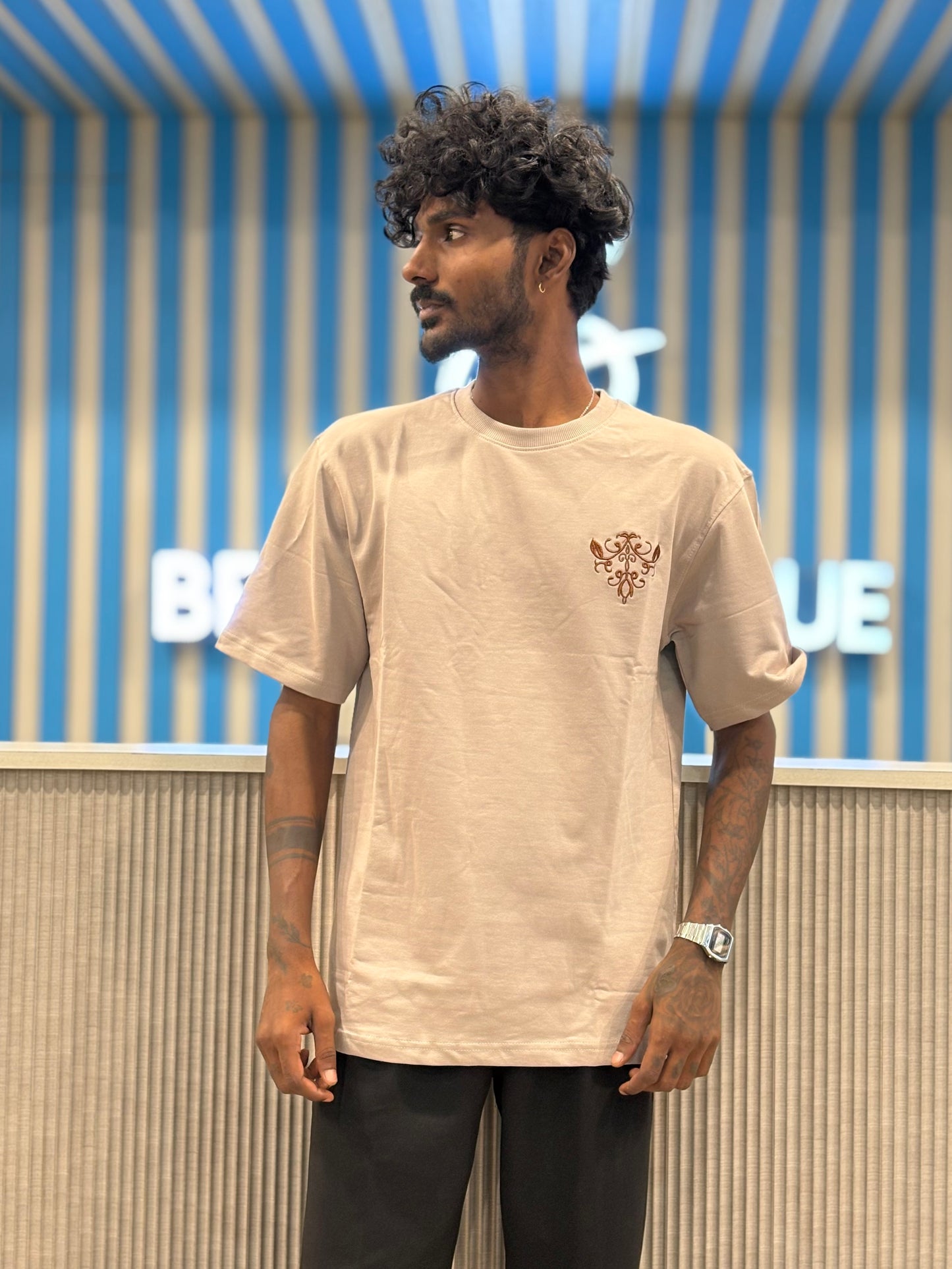 Beige Oversized Tshirt