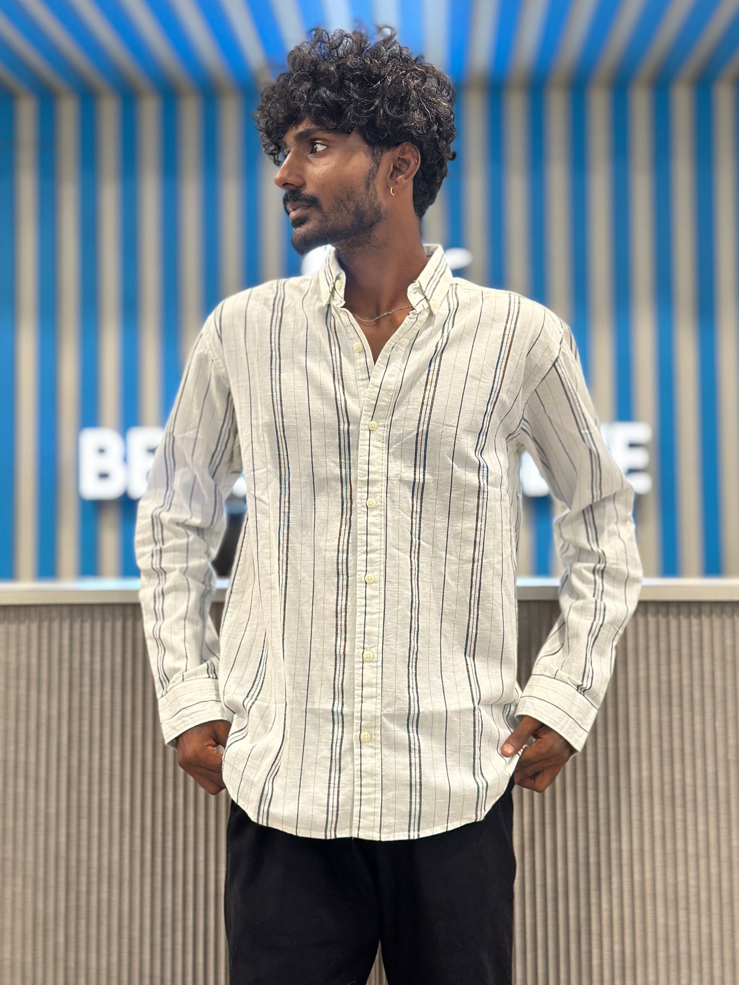 White Striped Shirt