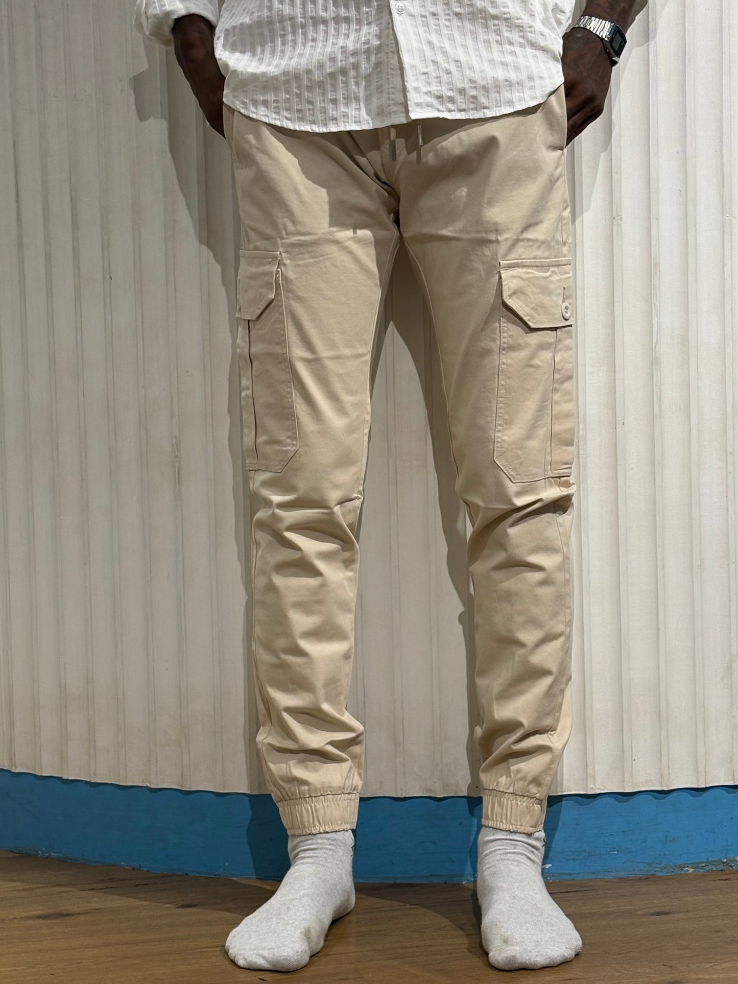 Cream Cargo Pant