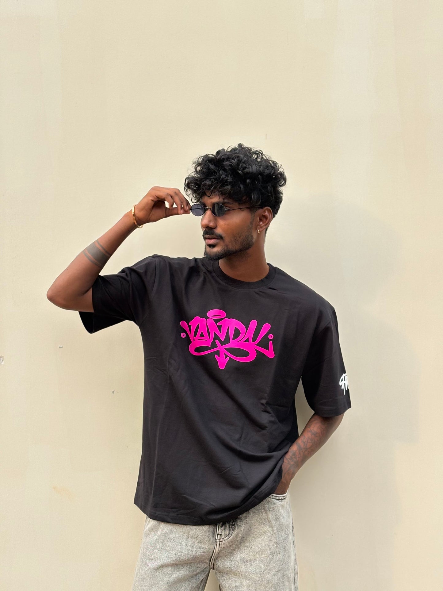 Black Neon Oversized Tshirt