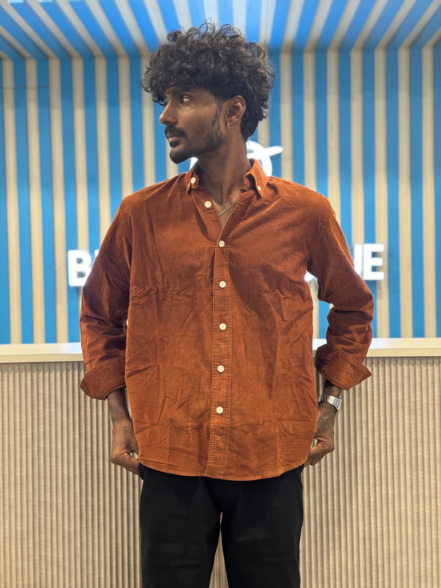 Brown Corduroy Shirt