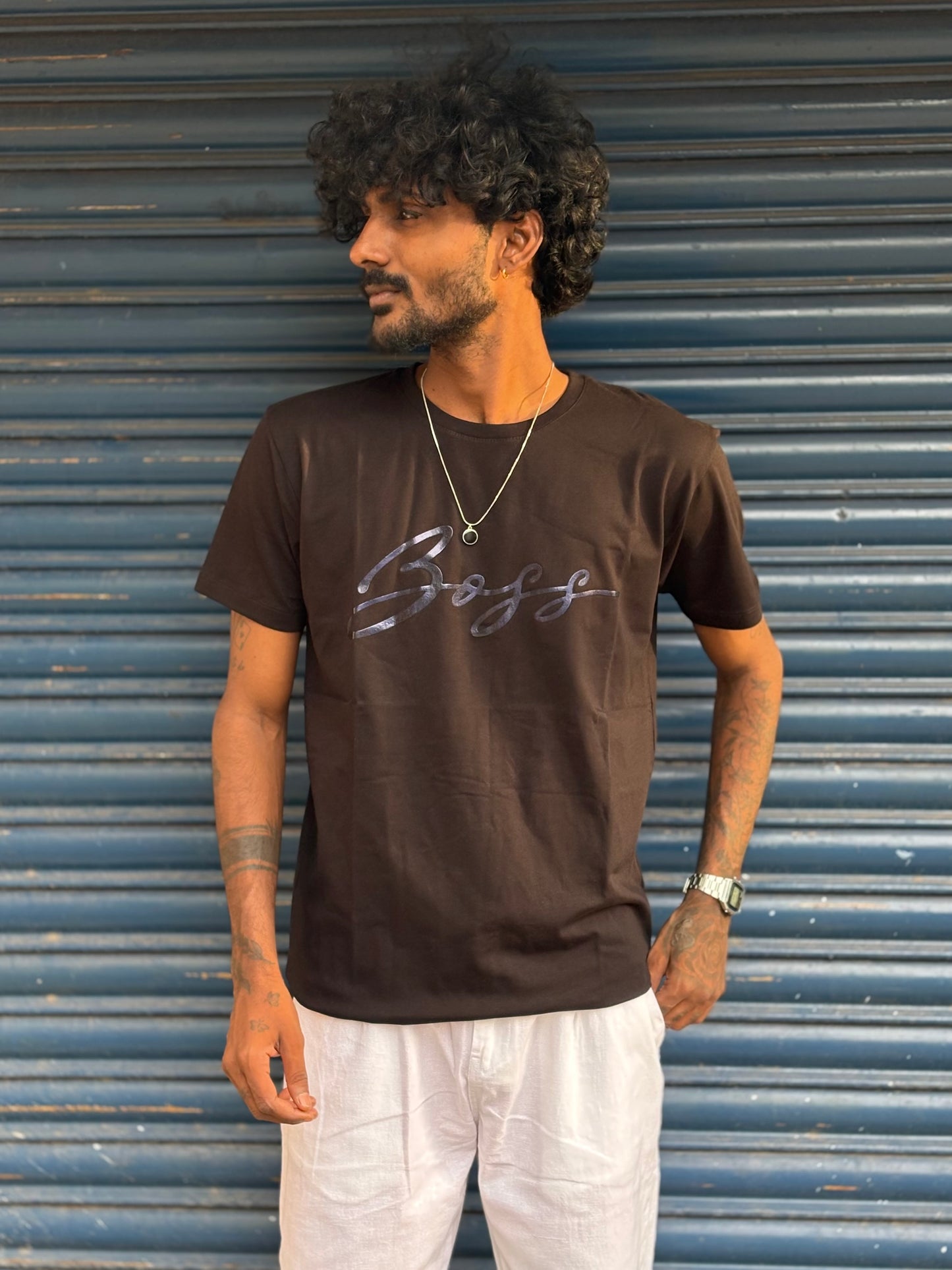 Black Half Sleeve T-shirt