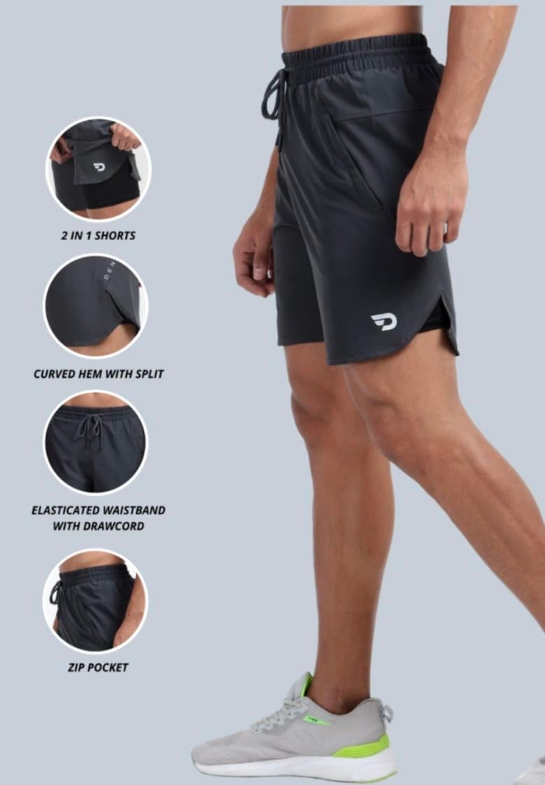 Compression 2-IN-1 Short | Athletic Fit