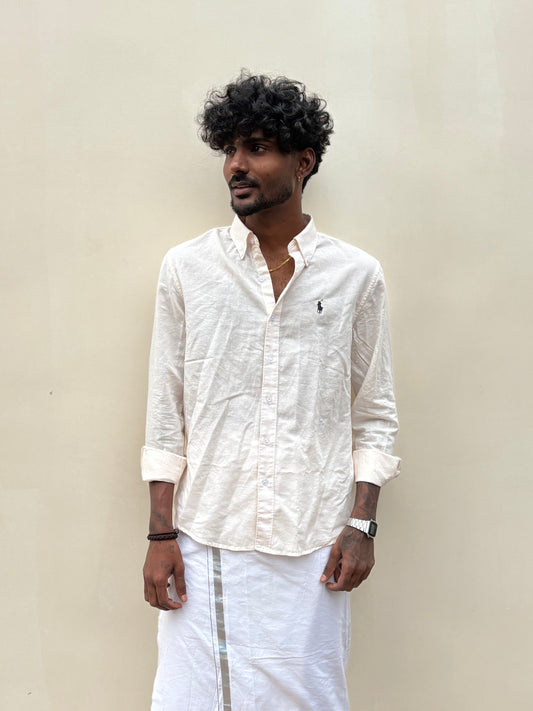 Light Beige Linen Shirt