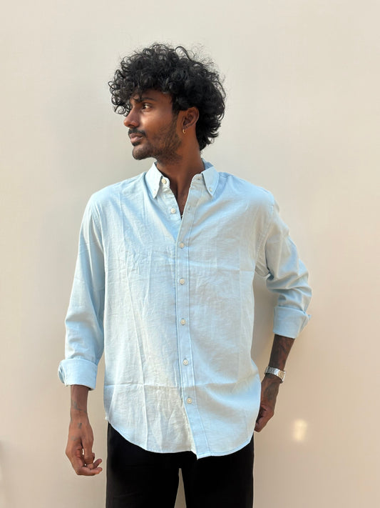 Light Blue Linen Shirt