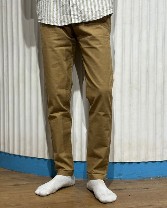 Brown Linen Draw String Pants