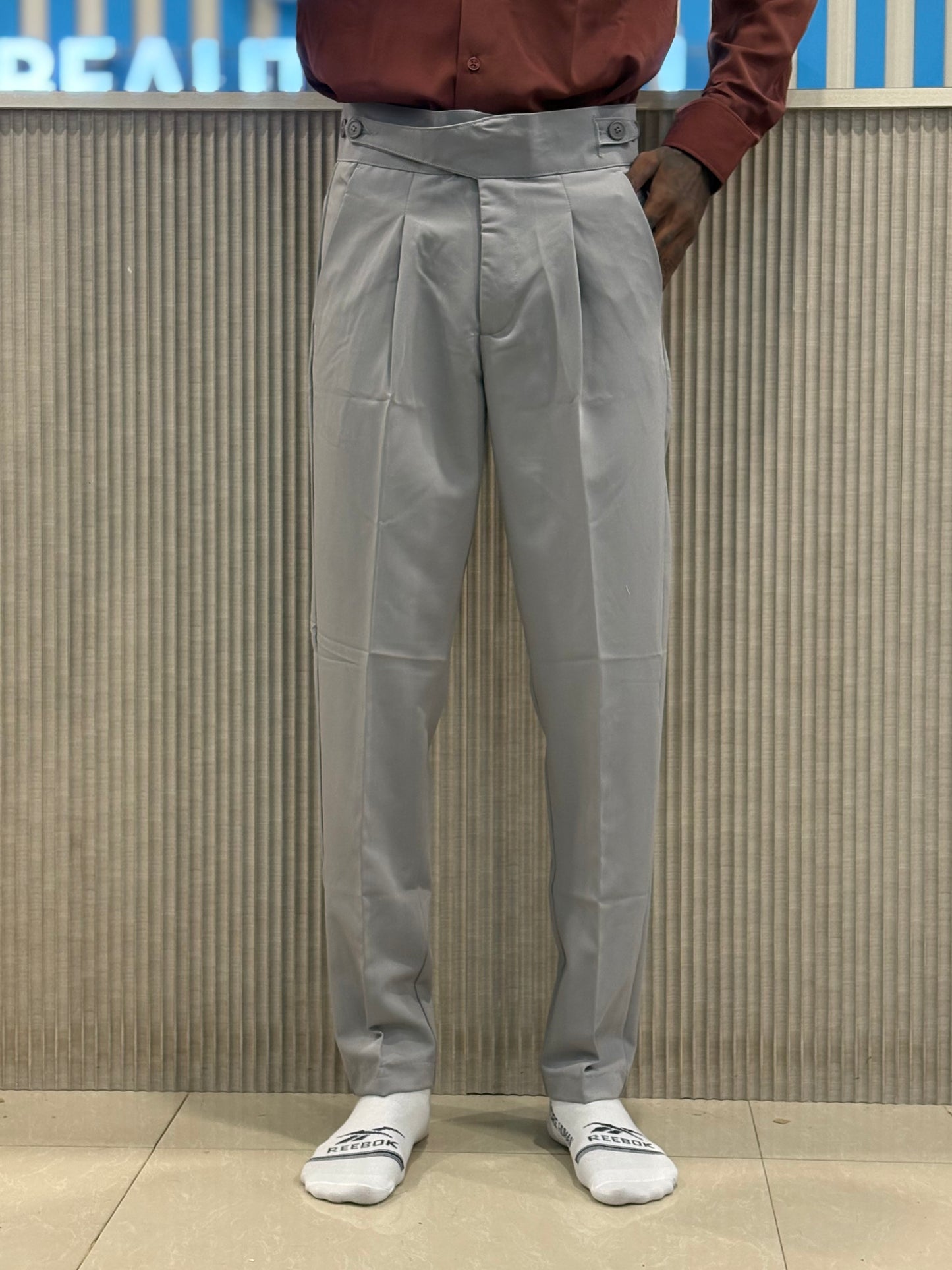 Light Grey Gurkha Pant