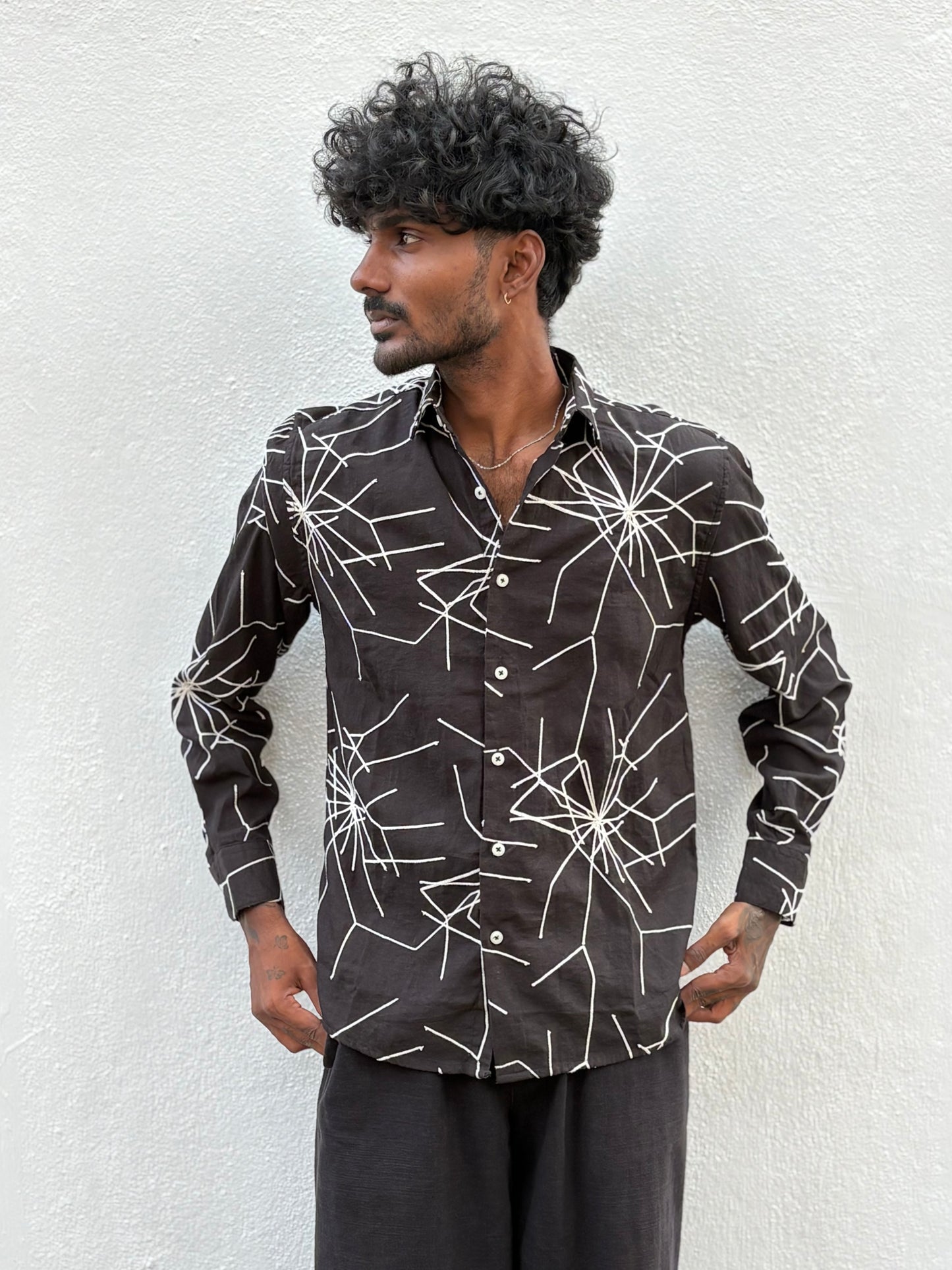 Black Embroidery Shirt