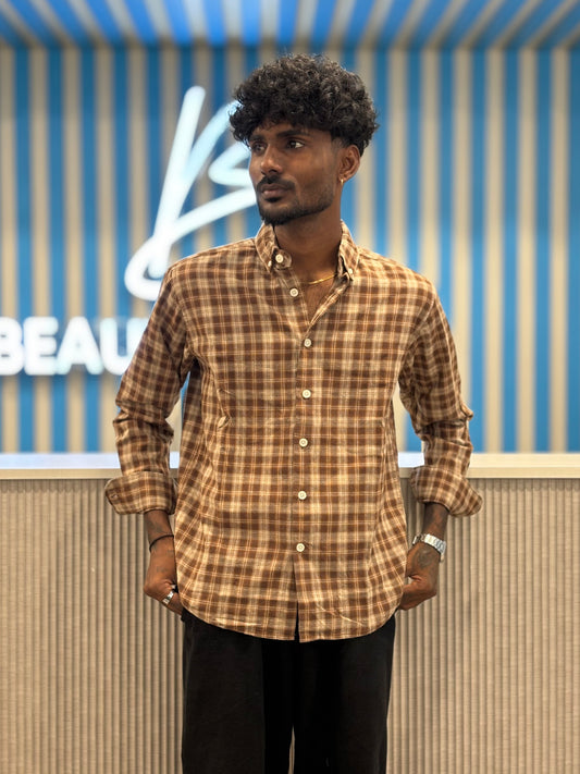 Brown Flannel Shirt