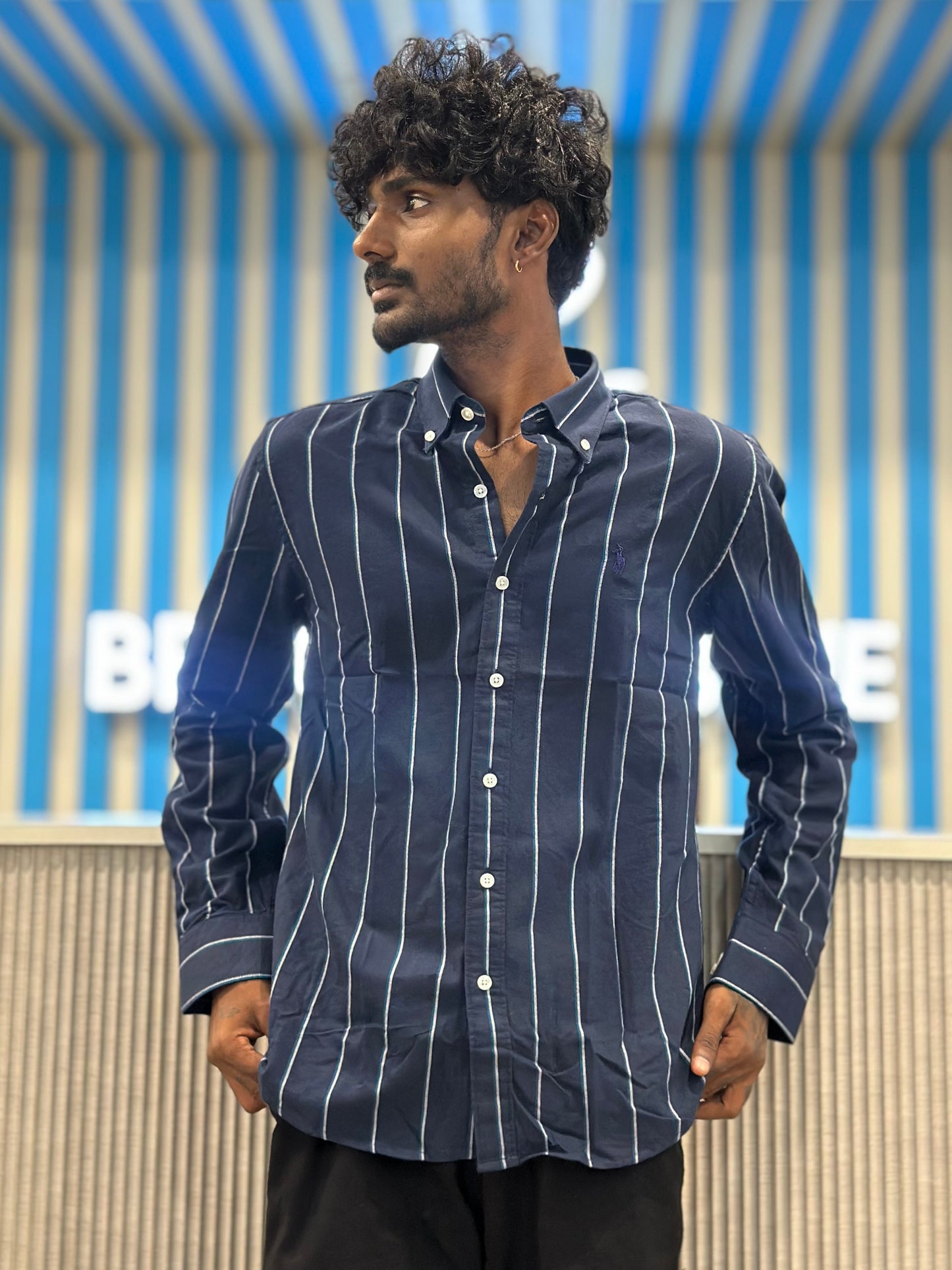 Blue Striped Shirt