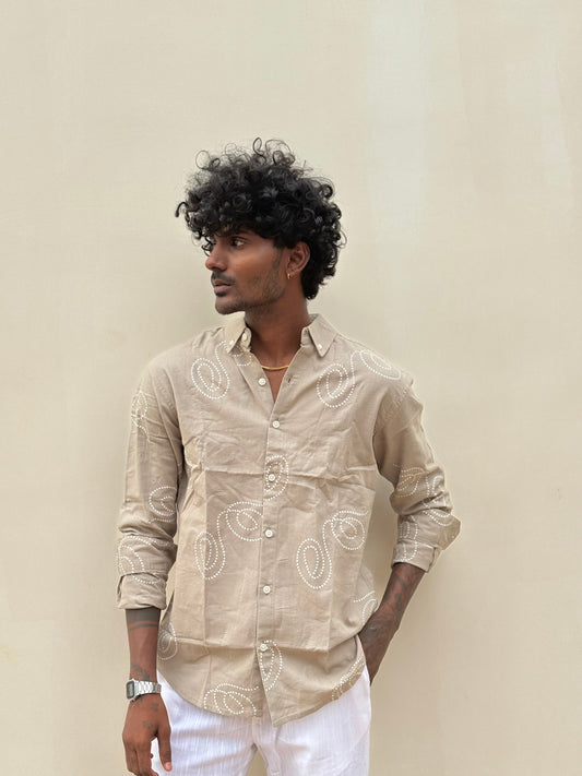 Light Brown Linen Shirt