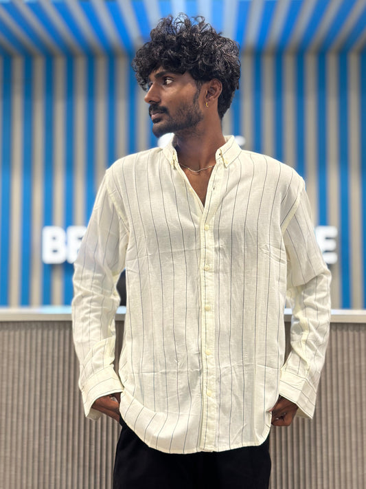 White Striped Shirt