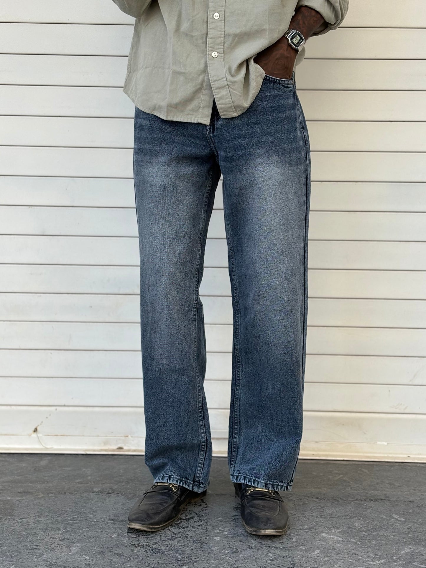 Blue Baggy Jeans