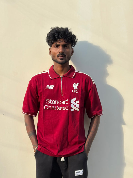 Red Liverpool Oversized Tshirt