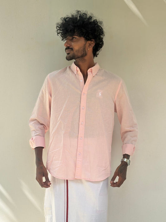 Pink Linen Shirt