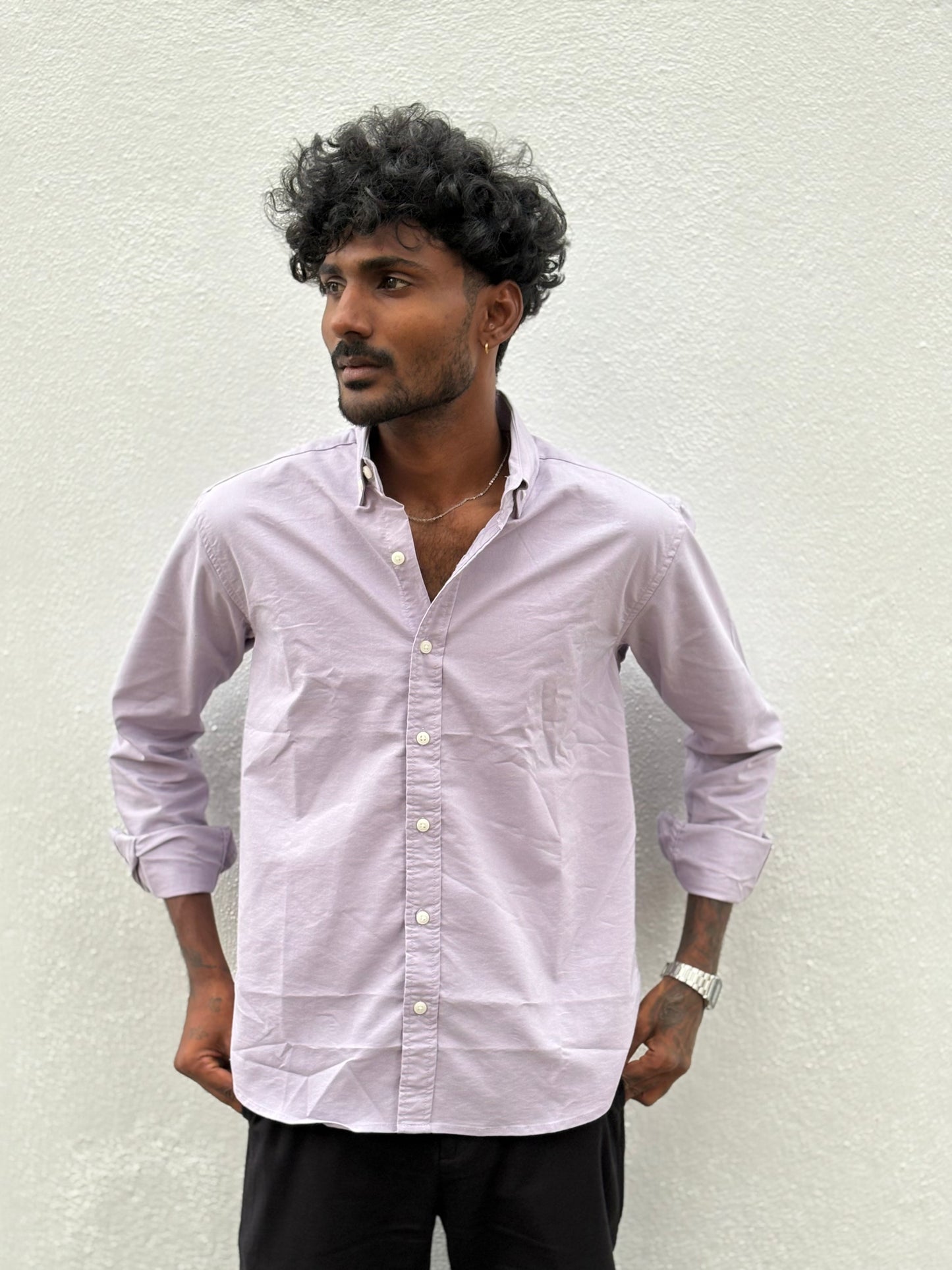 Lavender Mist Linen Shirt