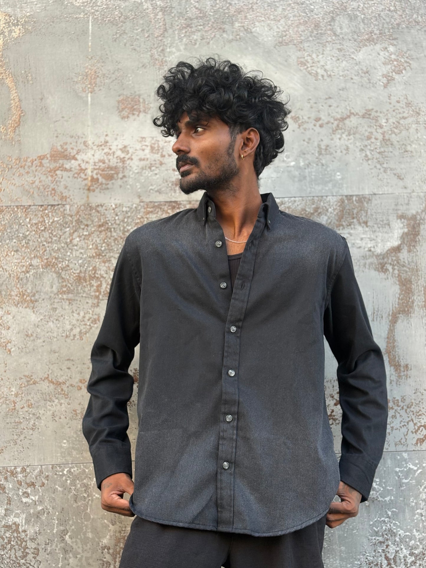 Black Denim Shirt
