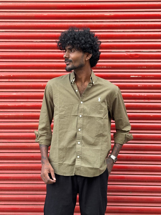 Green Linen Shirt
