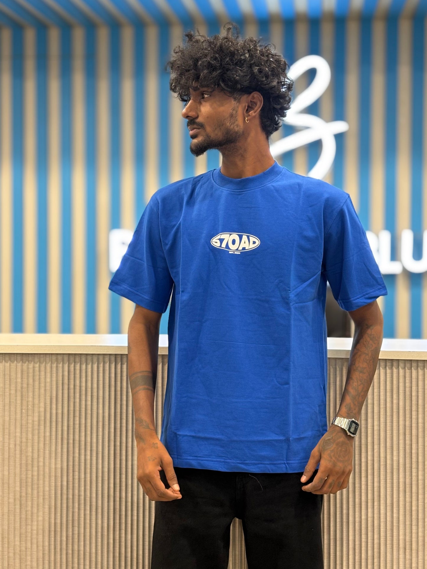 Blue Oversized Tshirt