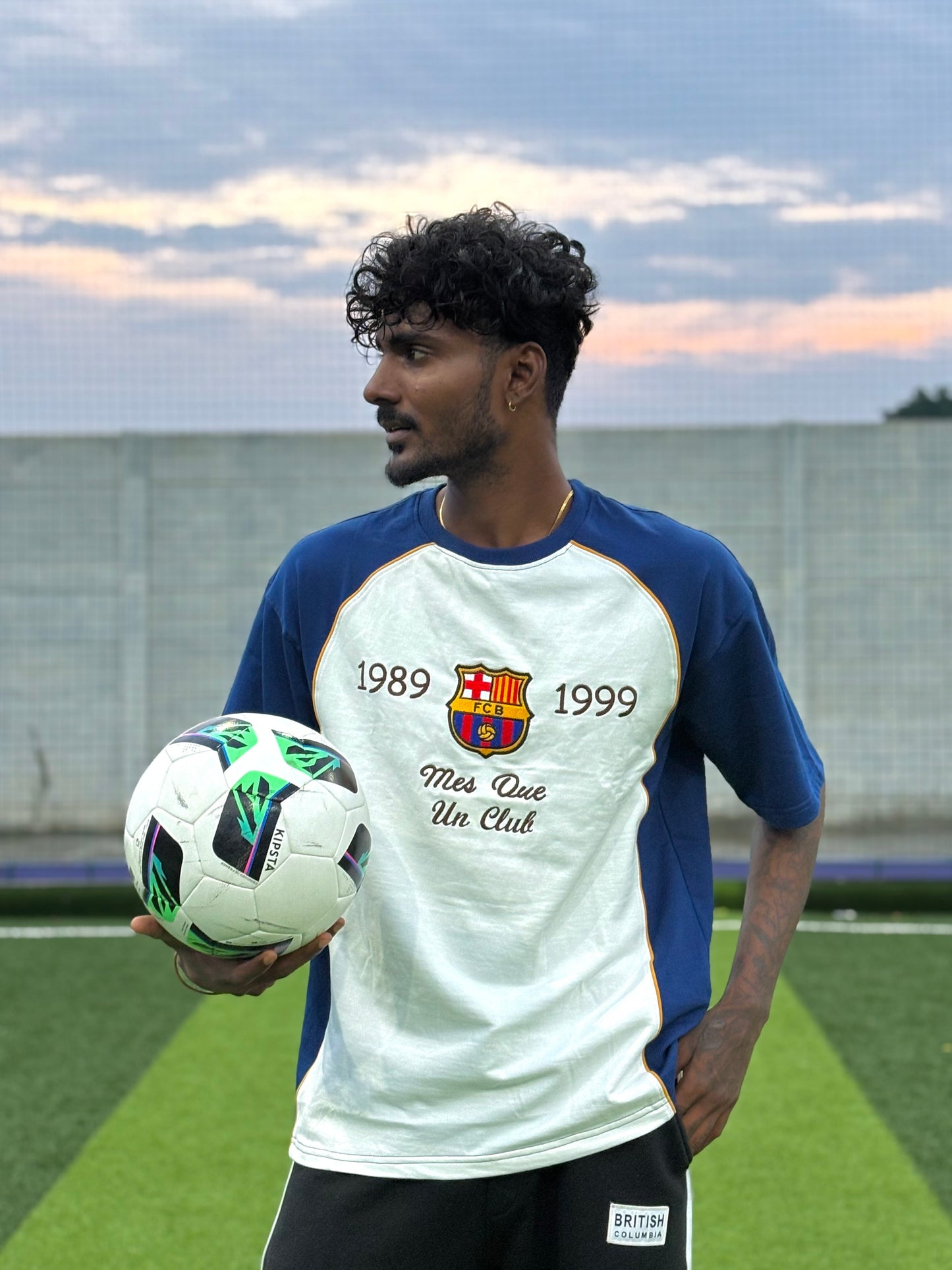 Barcelona White Oversized Tshirt