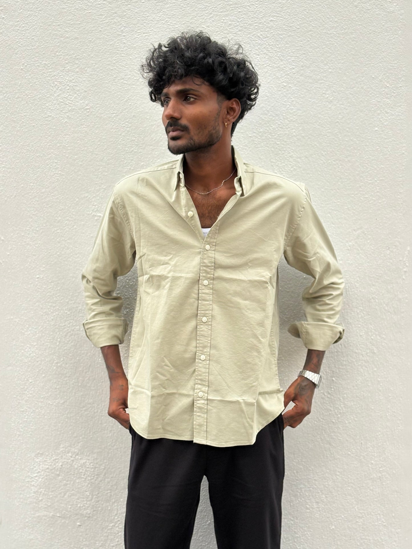 Light Green Linen Shirt
