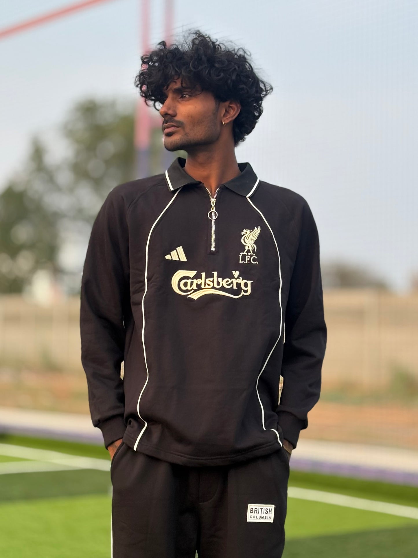 Black Liverpool Oversized Sweatshirt