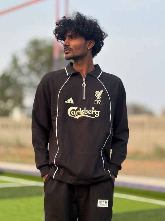 Black Liverpool Oversized Sweatshirt