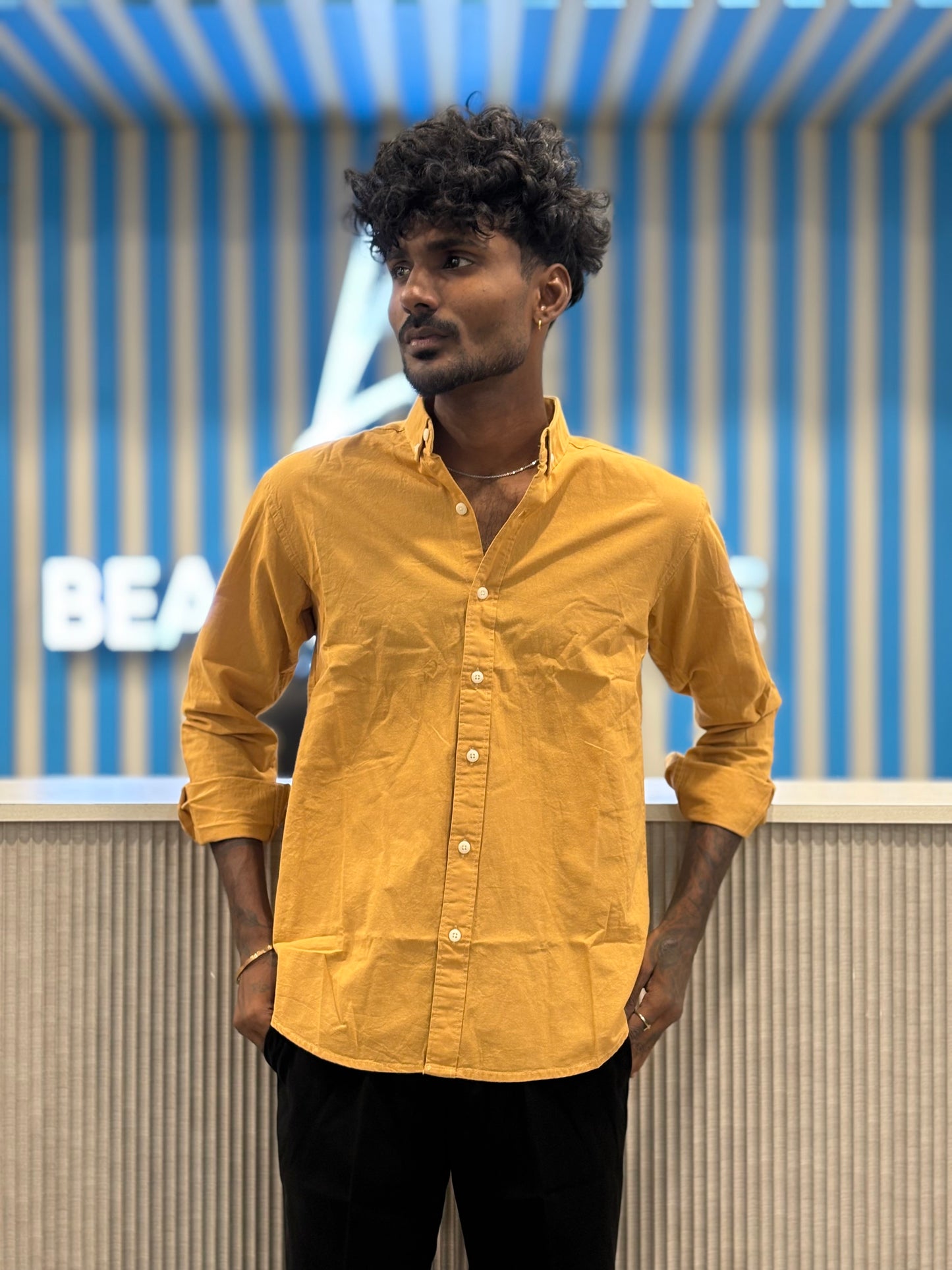 Yellow Linen Shirt