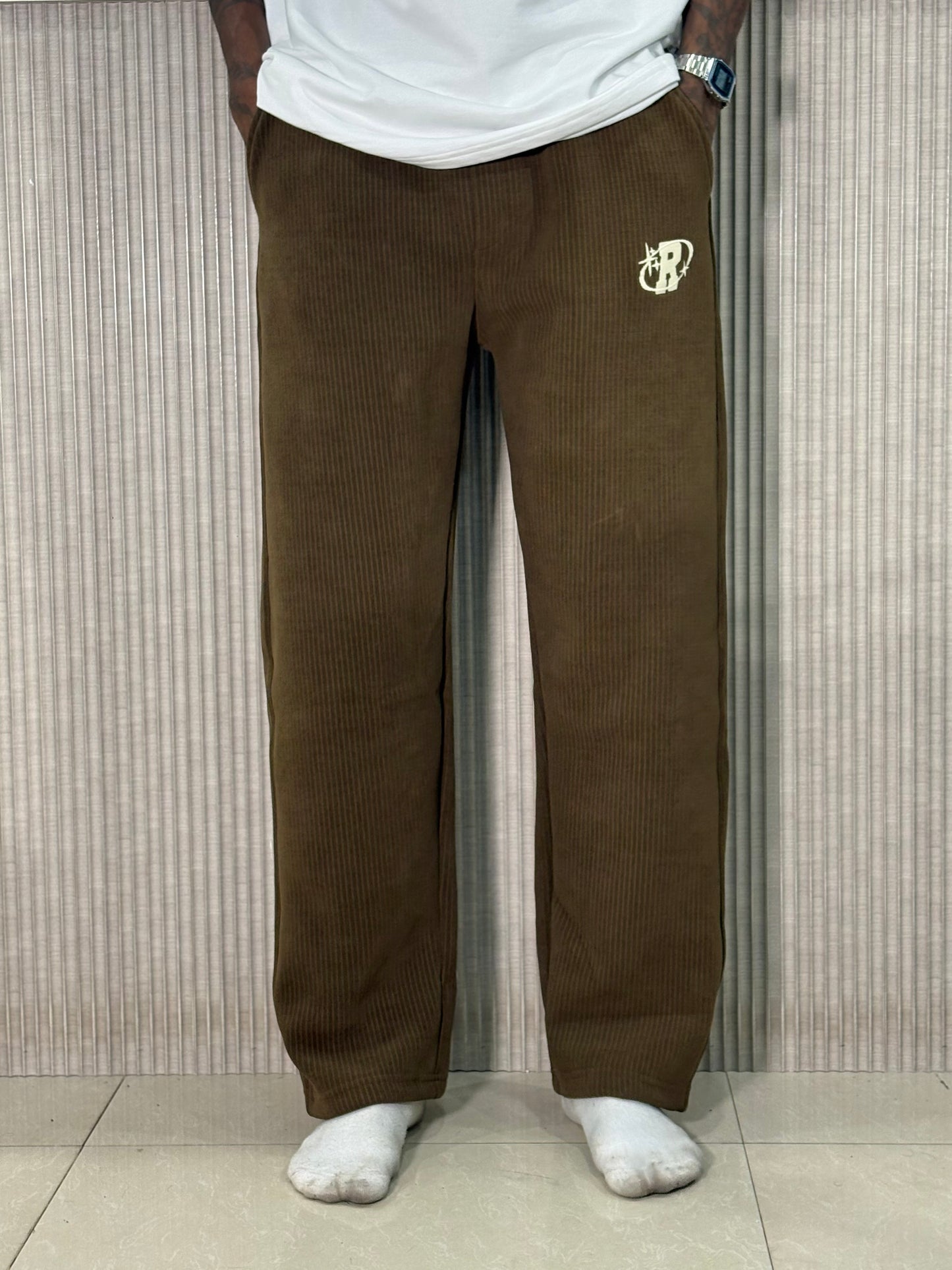 Brown Corduroy Sweatpants