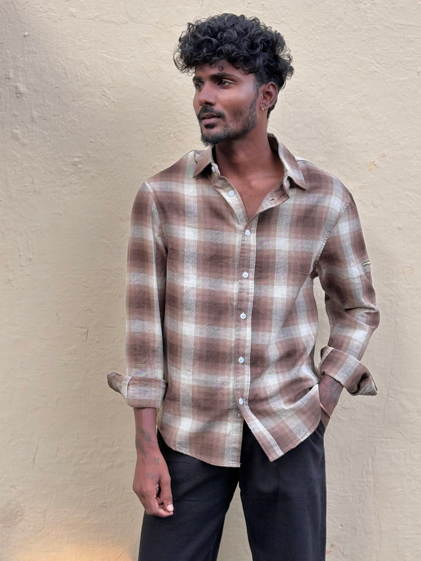Brown Flannel Shirt