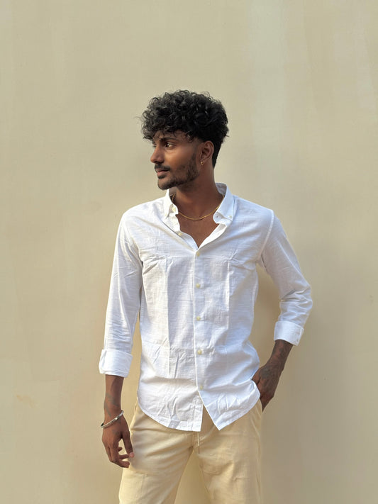 White Linen Shirt