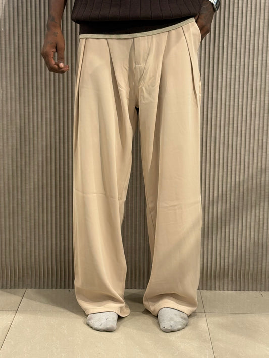 Beige Korean Pants