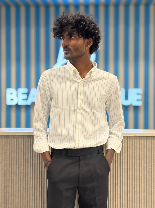 White Striped Shirt