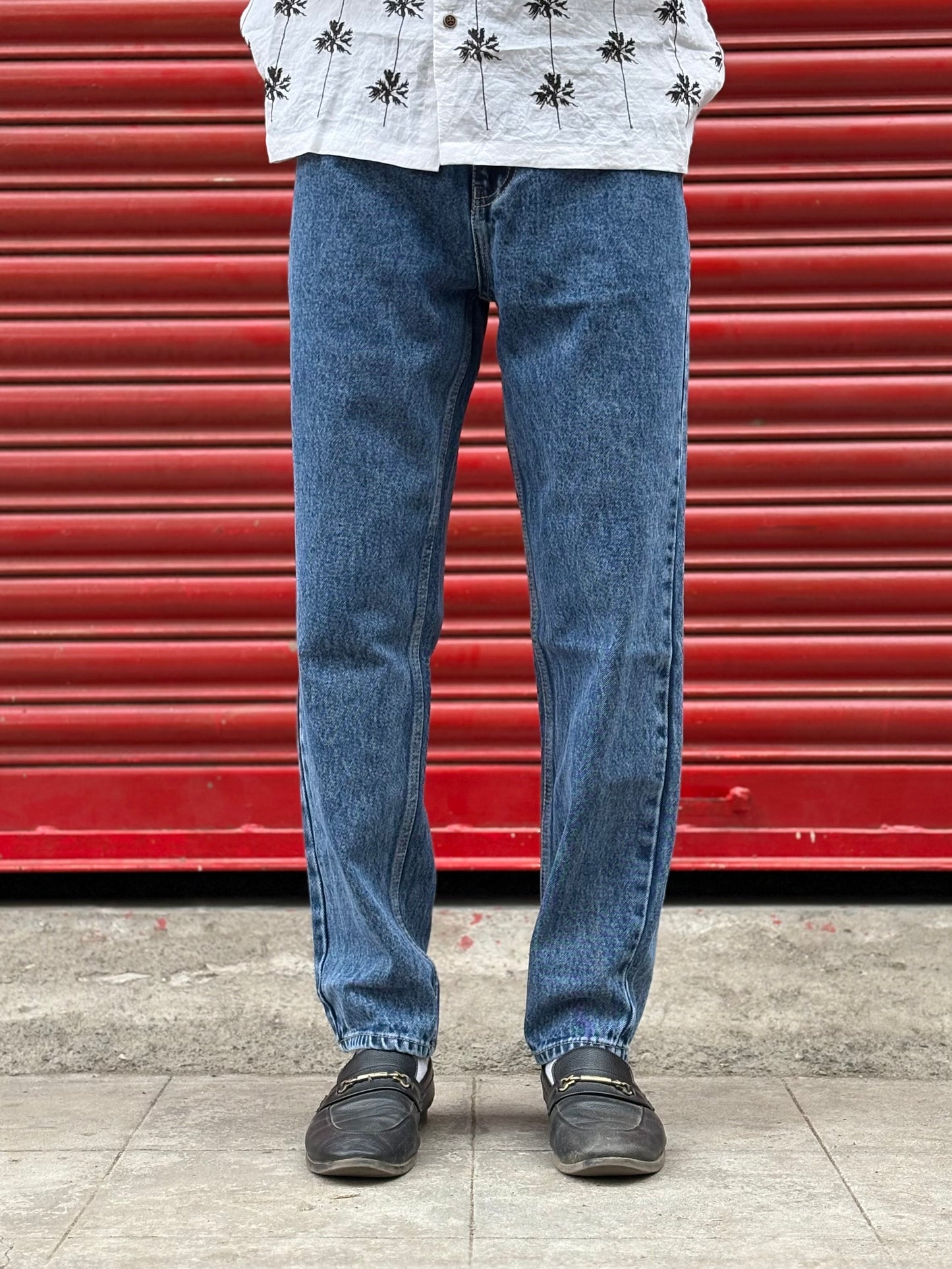 Dark Blue Mom Fit Jeans
