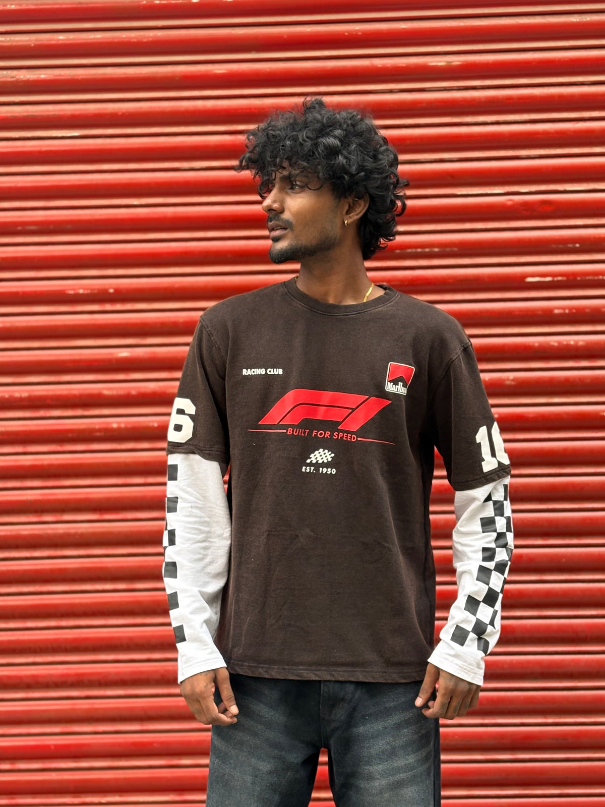 Brown Doctor Sleeve Tshirt